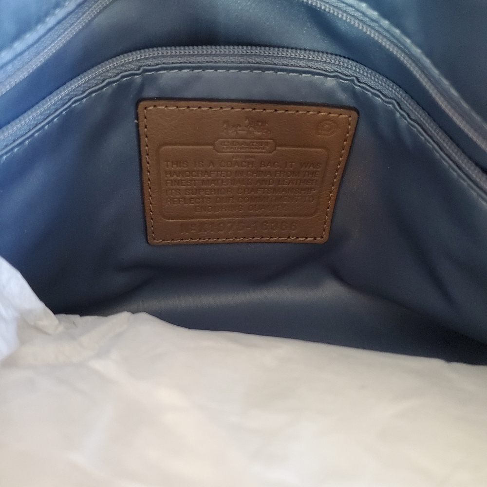 NEW Coach Madison Carryall Crossbody Bag In Khaki Mahogany Brown - Picture 6 of 13